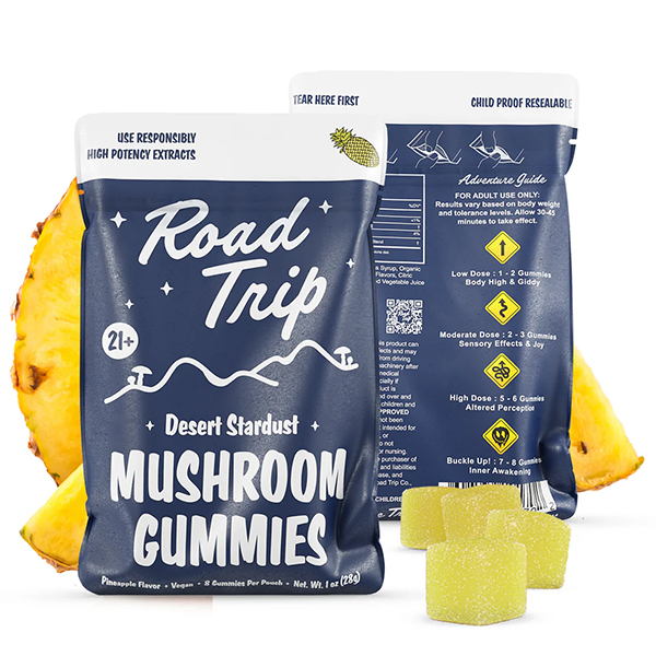 Road Trip Desert Stardust Magic Mushroom Gummies – Pineapple