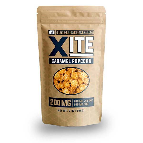 Xite Caramel Popcorn – 200mg Delta 9 & CBD