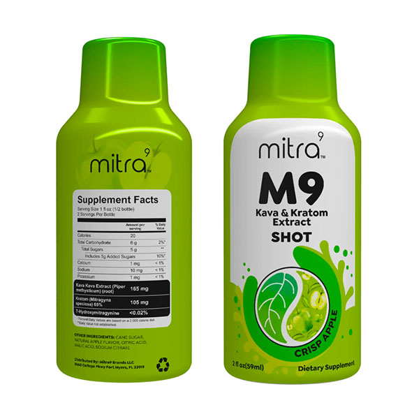 Mitra-9: M9 Kava & Kratom Shot – Crisp Apple